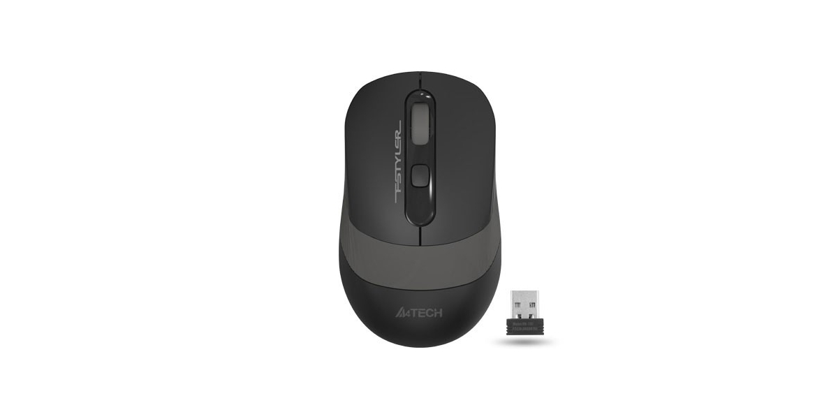 Mouse gaming A4tech FG10 Grey, wireless, optic, negru / gri 