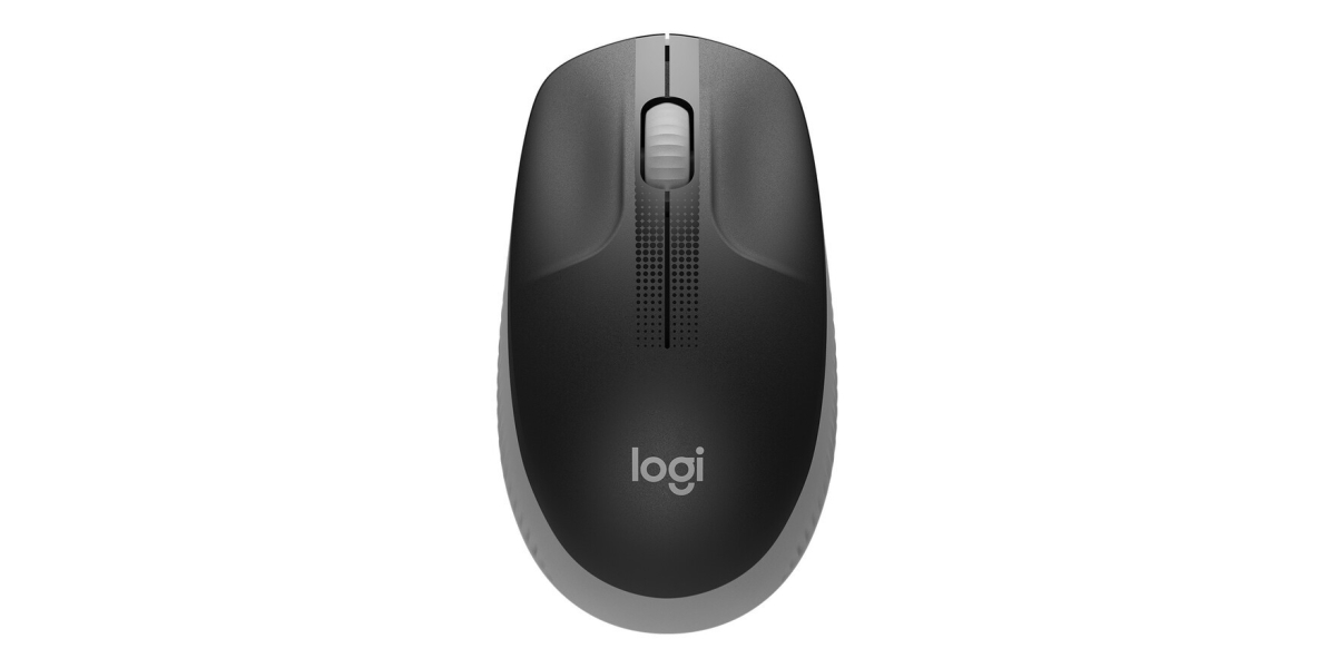 Mouse wireless Logitech M190, 2.4GHz, optic, negru / gri (910-005906) 