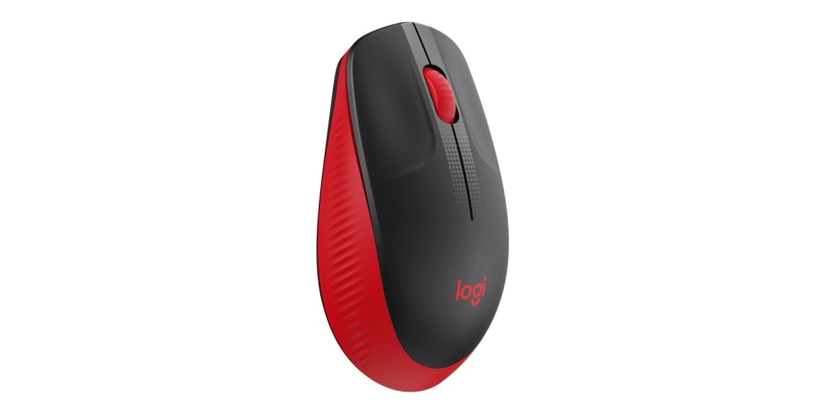 Mouse Wireless Logitech M190, 2.4GHz, optic, negru / rosu, 910-005908 539865