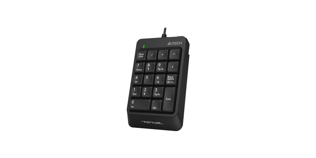 Tastatura numerica A4TECH Fstyler FK-13P-BK, neagra 540574