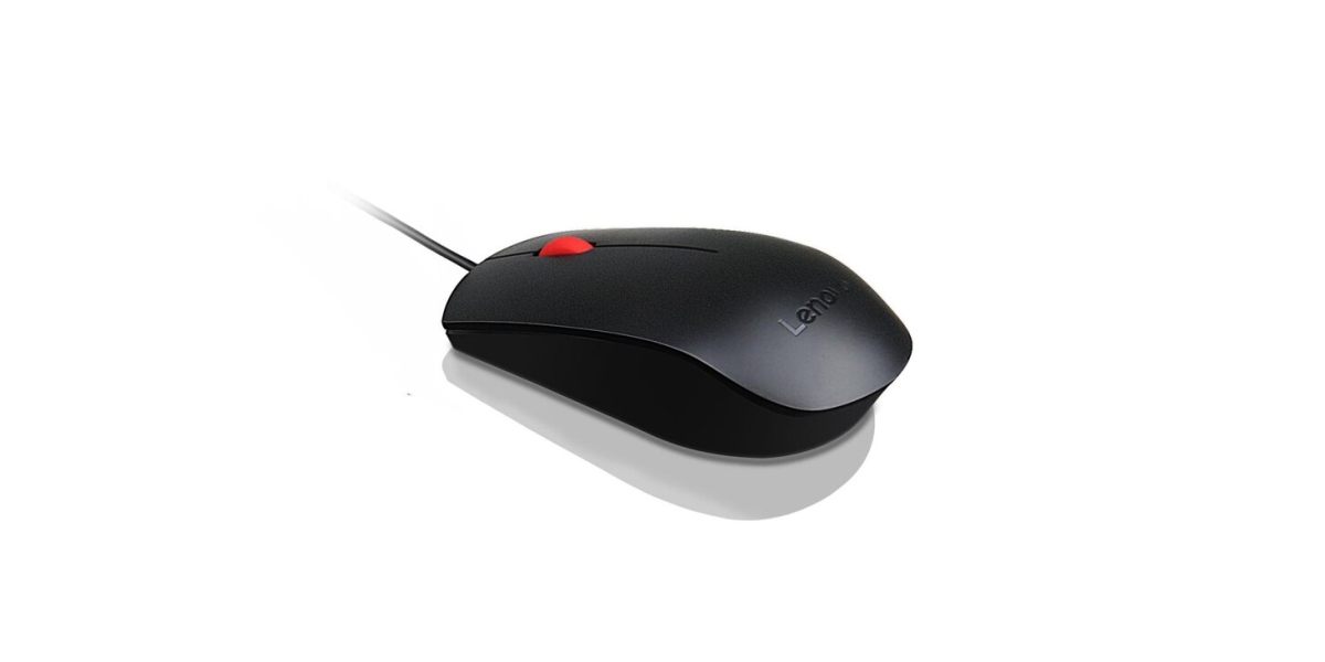 Mouse Lenovo 4Y50R20863, cu fir, optic, negru 