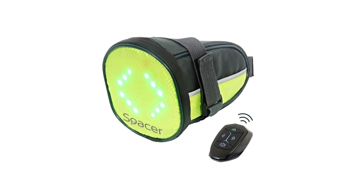 Geanta reflectorizanta Spacer SPBB-LEDSign, pentru Bicicleta 