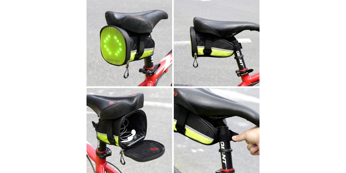 Geanta reflectorizanta Spacer SPBB-LEDSign, pentru Bicicleta 542348