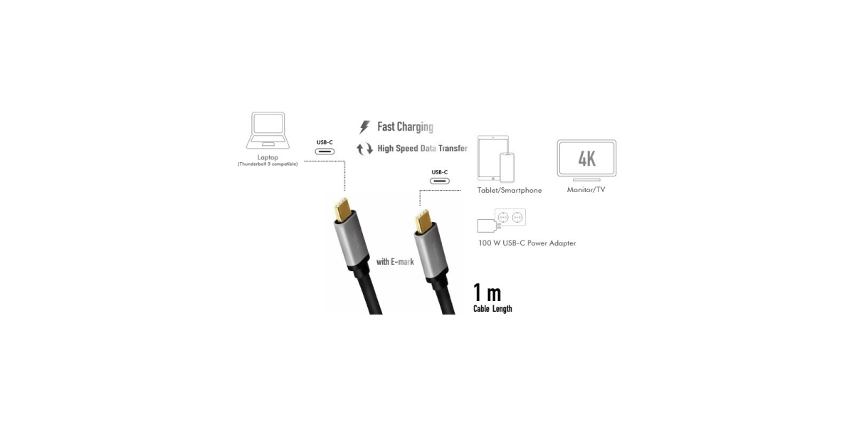 Cablu alimentare si date Logilink CUA0107, USB Type-C (T) la USB Type-C (T),...