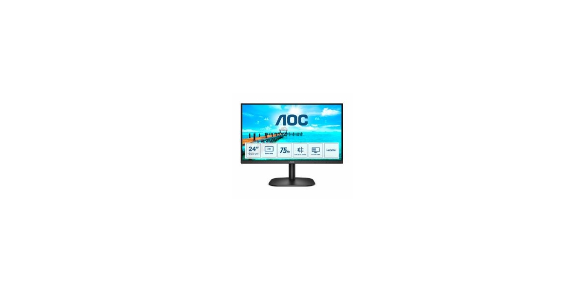 Monitor LED VA AOC 24B2XHM2, 23.8", Full HD, 4 ms, negru 