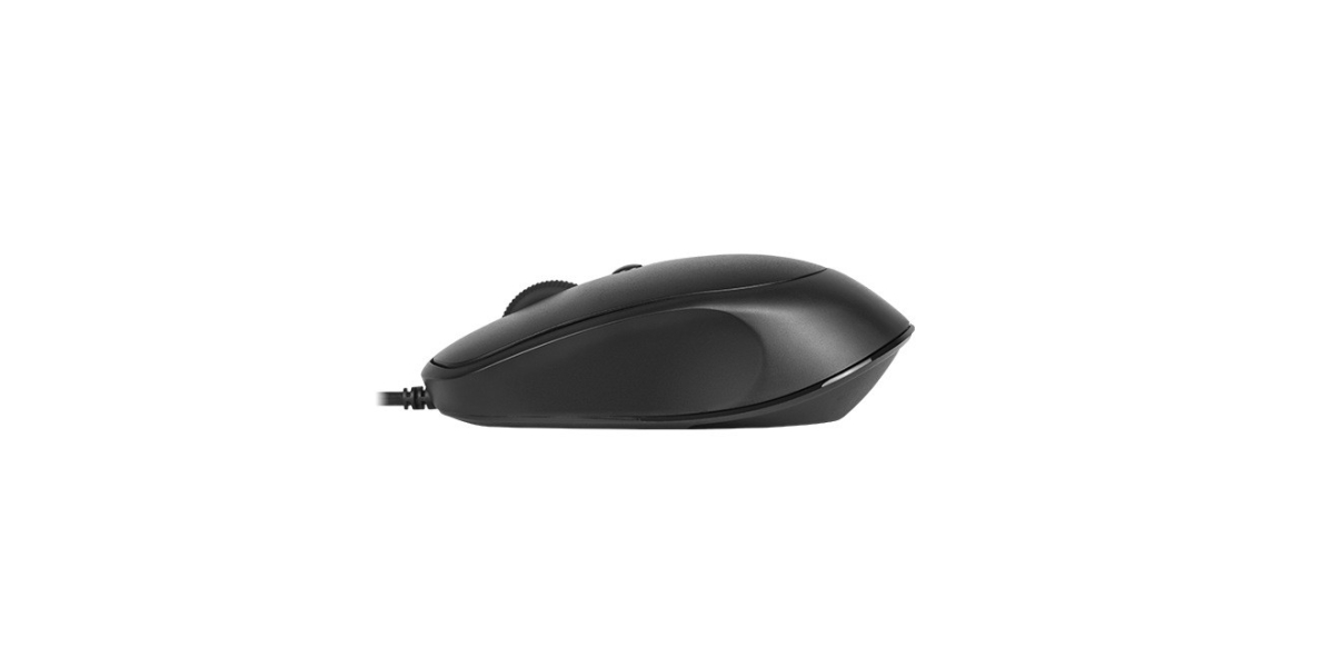 Mouse Delux M366BU-BK, cu fir, optic, 3200 dpi, negru 544406