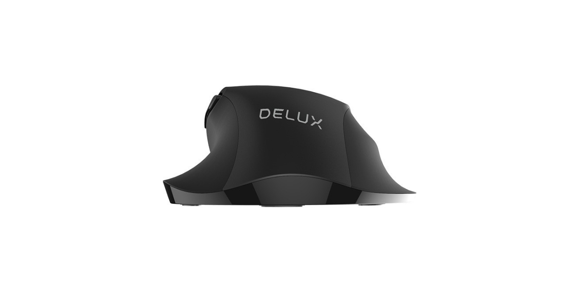 Mouse Delux M517GX-BK, wireless, optic, 1600 dpi, negru 544395