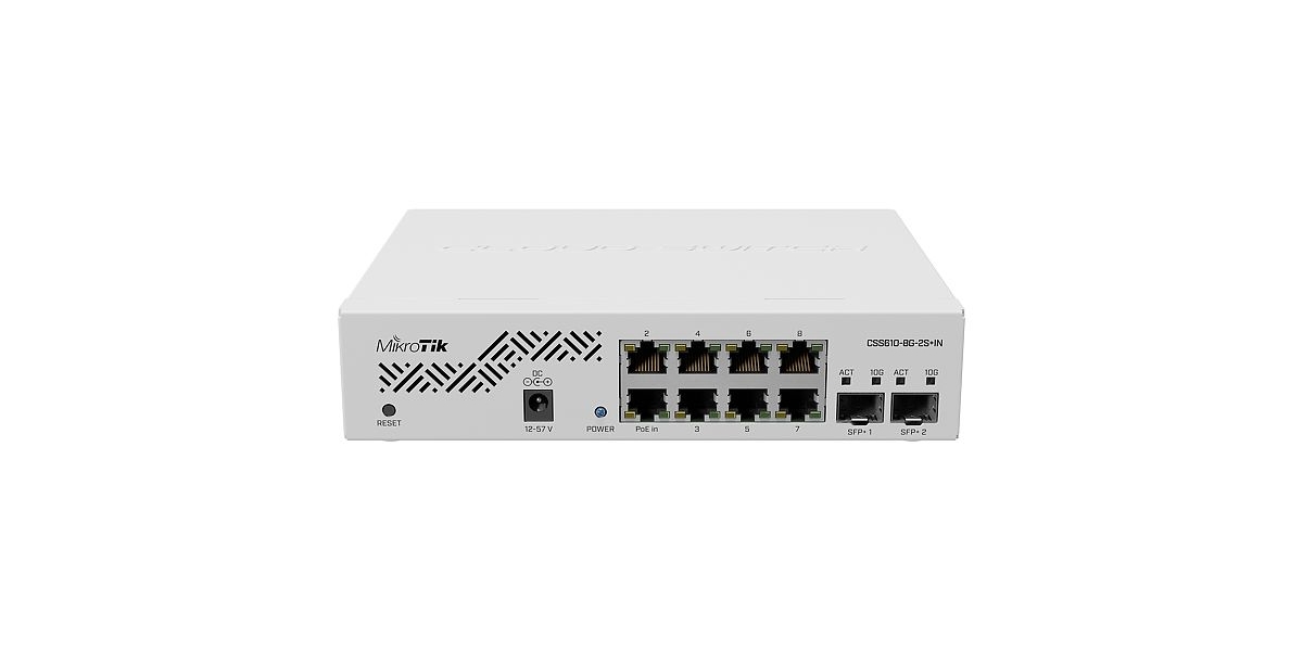 Switch Mikrotik CSS610-8G-2S+IN, Gigabit x 8, SFP+ x 2, managed 544027