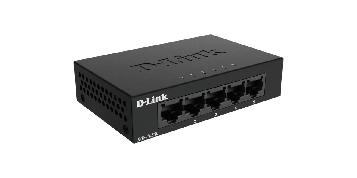 Switch D-Link DGS-105GL cu 5 porturi Gigabit si carcasa metalica 545148