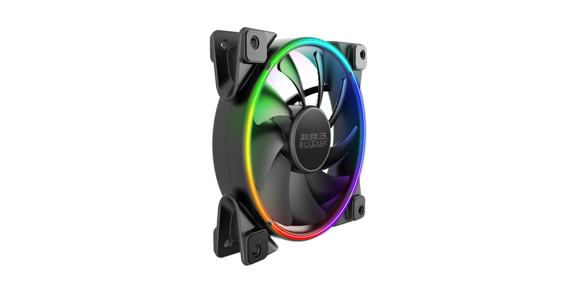 Ventilator PC PCCOOLER CORONA FRGB 120 - 120x120x25 mm, RGB LED, PWM, Hydro...