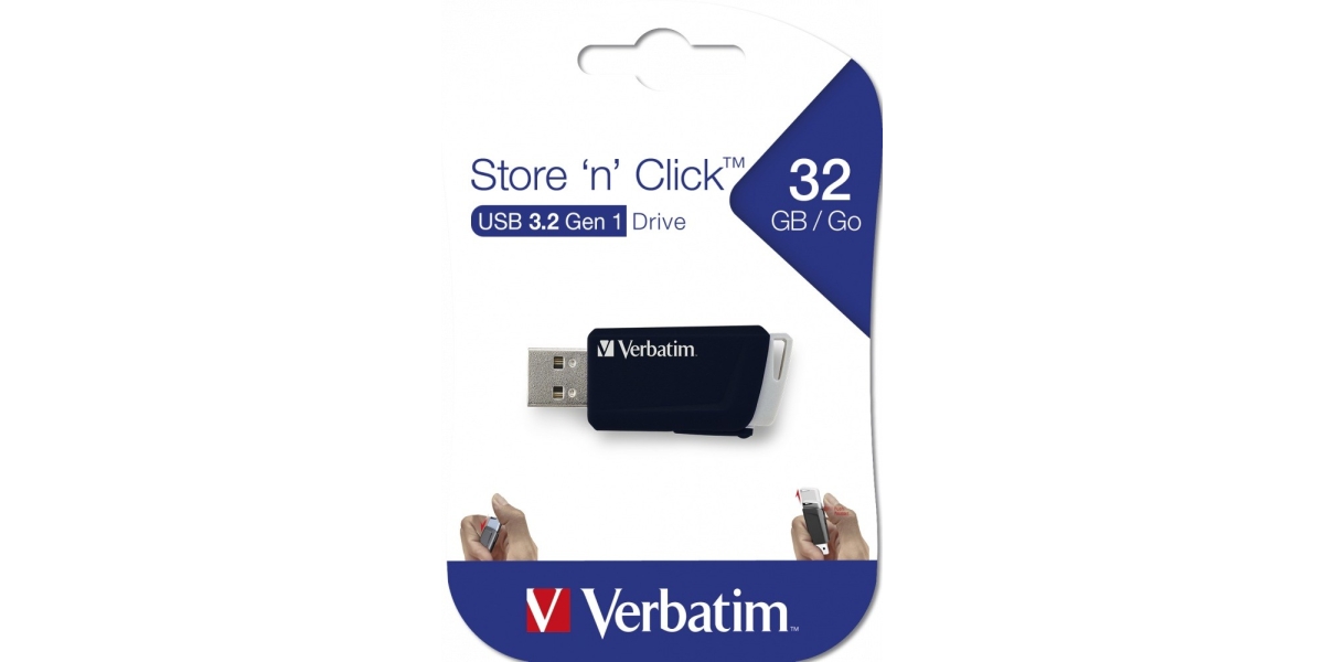 Memorie USB Verbatim Click 32GB, culoare neagra (49307) 549146