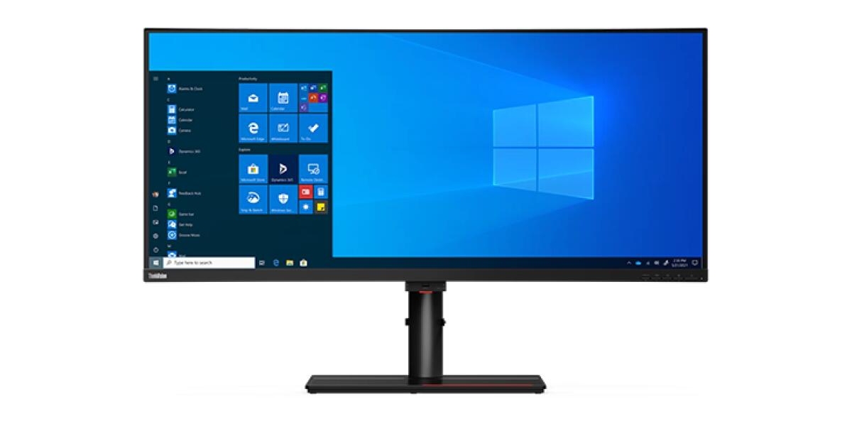 Monitor LED IPS curbat Lenovo ThinkVision P40w-20, 39.7, UHD, 4 ms, negru...