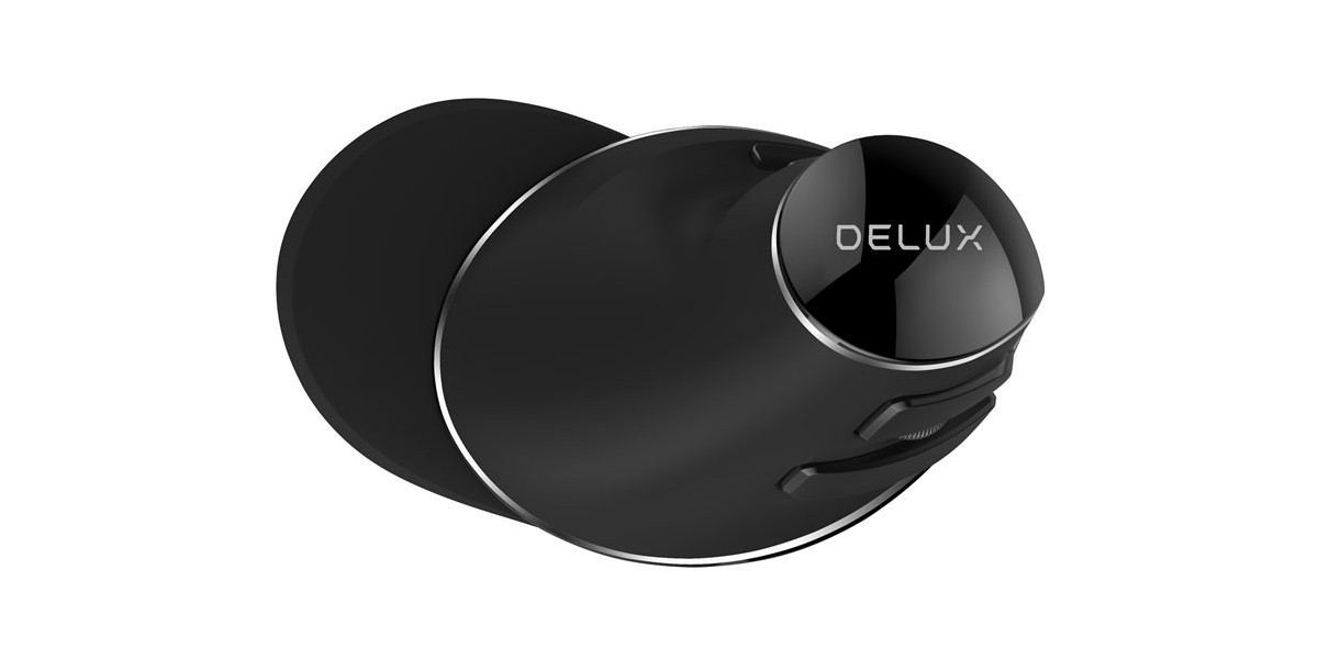 Mouse Delux M618PLUS-GX-BK, optic, 6/1, ergonomic, negru 551020