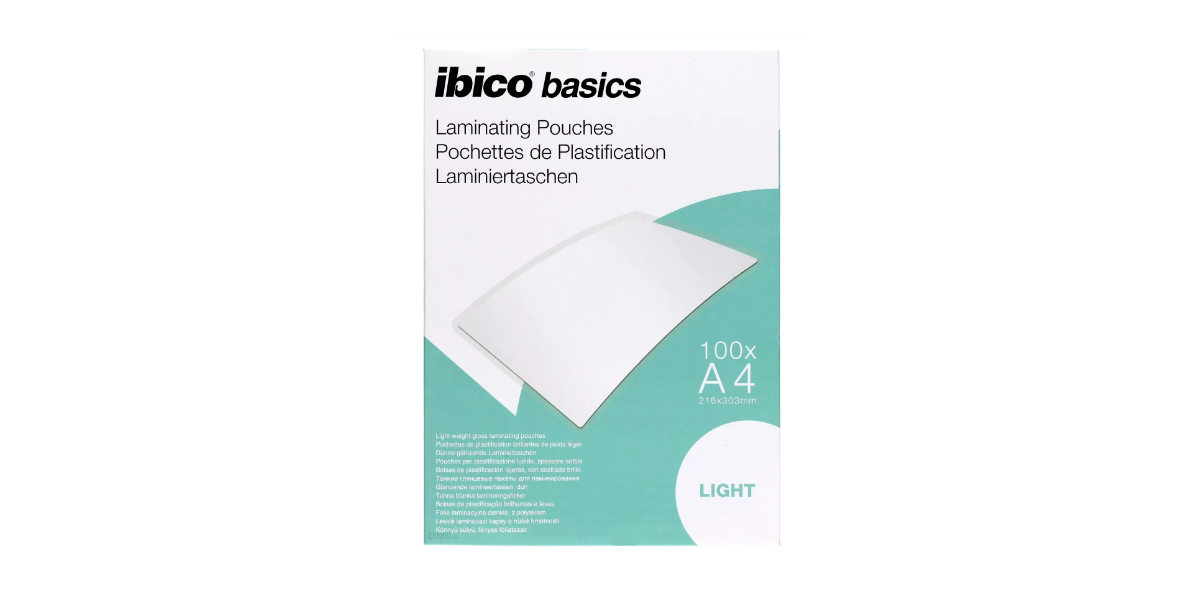 Folie Ibico Light pentru laminare la cald, A4, 100buc/set 