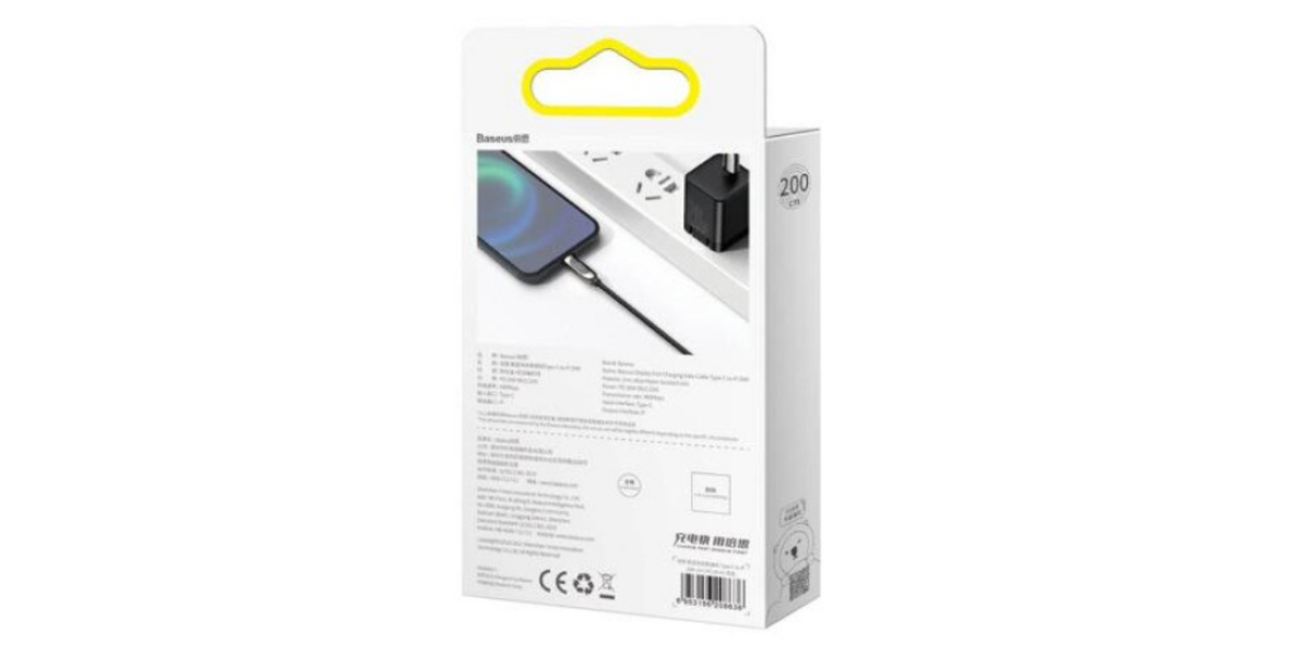 Cablu alimentare si date Baseus Display, CATLSK-01, Fast Charging, braided,...