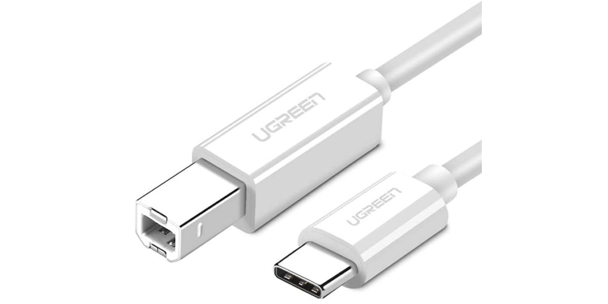 Cablu USB Ugreen pentru imprimanta US241, USB Type-C la USB 2.0 Type-B, 1m,...