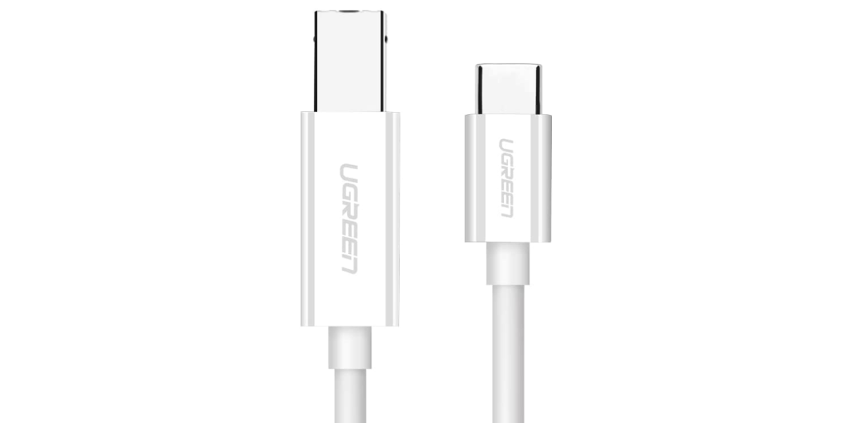 Cablu USB Ugreen pentru imprimanta US241, USB Type-C la USB 2.0 Type-B, 1m,...