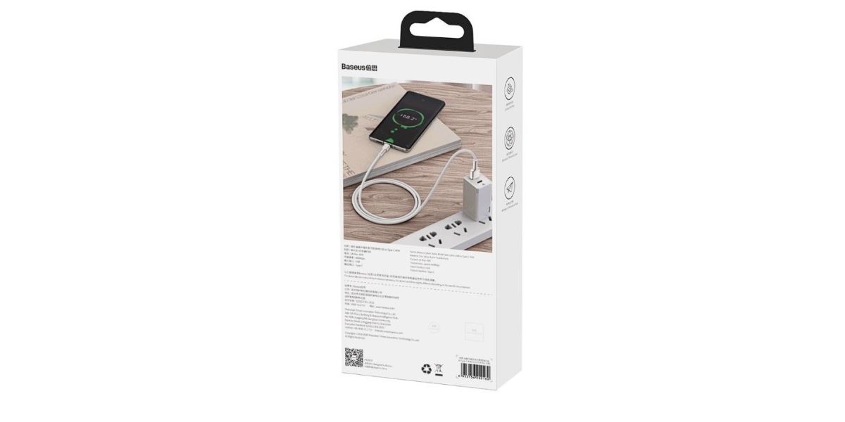 CABLU alimentare si date Baseus CAKF000202 Cafule Metal, Fast Charging Data...