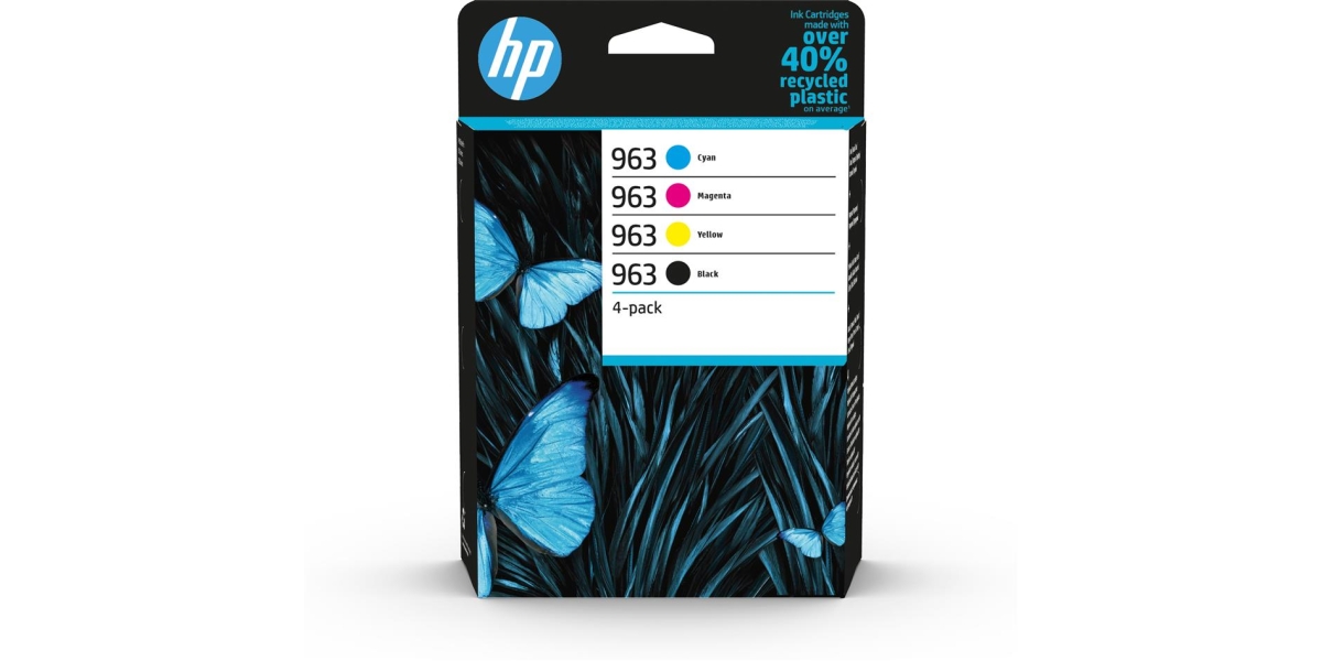 Combo-Pack Original HP CMYK, 963, pentru OfficeJet Pro 9010, 9013, 9014,...