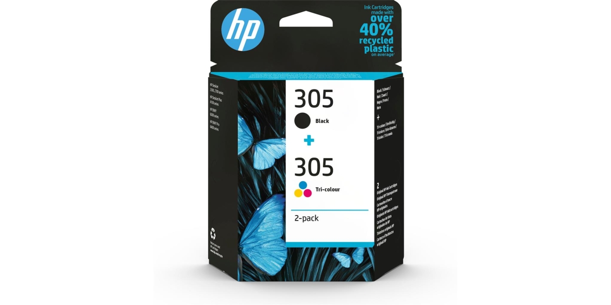 Combo-Pack Original HP Black/Color nr. 305 pentru DeskJet 2320, 2710, 2720,...