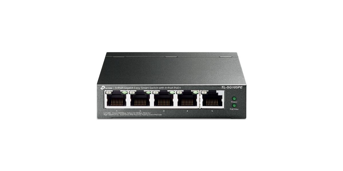 Switch TP-Link TL-SG105PE, 5 porturi Gigabit, POE 