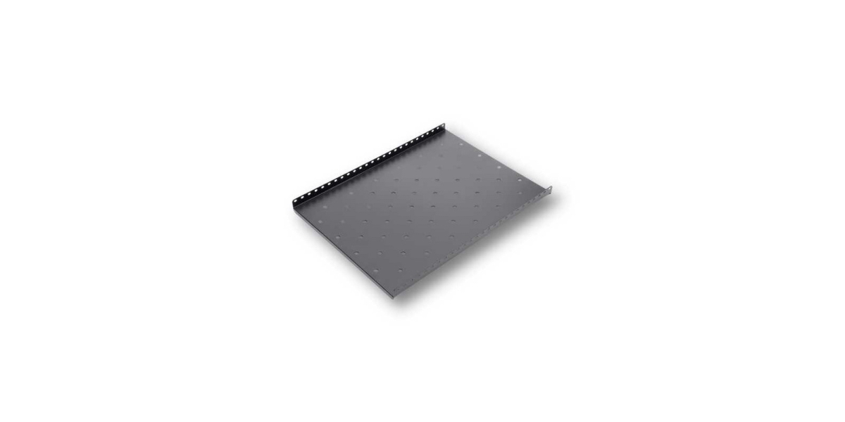 Raft fix capacitate ridicata pentru rack podea 1000mm, negru RAL9004 -...