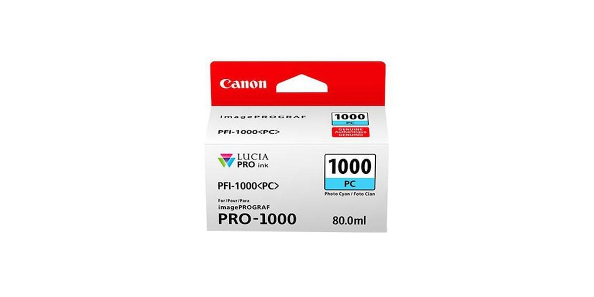 Cartus Cerneala Original Canon Light Cyan, PFI-1000PC, pentru IPF PRO-1000,...