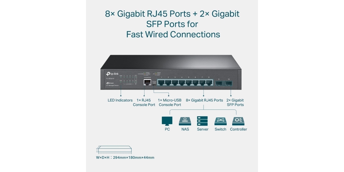 Switch TP-Link TL-SG3210, 8 port, 10/100/1000 Mbps 564875