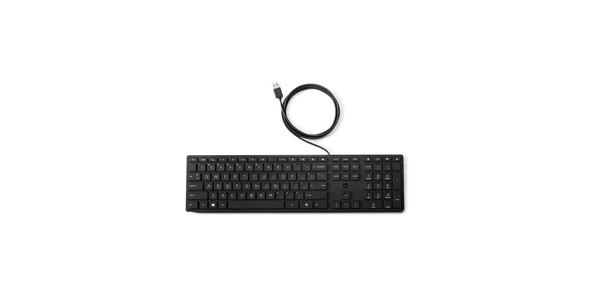 Tastatura HP 320K cu fir, USB, negru (9SR37AA) 