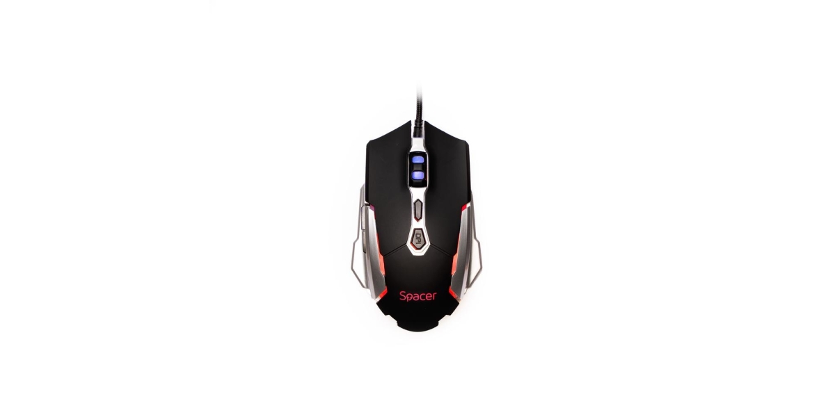 Mouse Spacer Gaming SPGM-PULSAR-LITE, cu fir, negru 567222