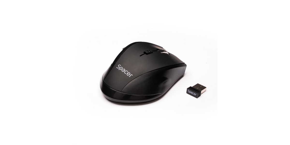 Mouse Spacer SPMO-W02 negru 567247