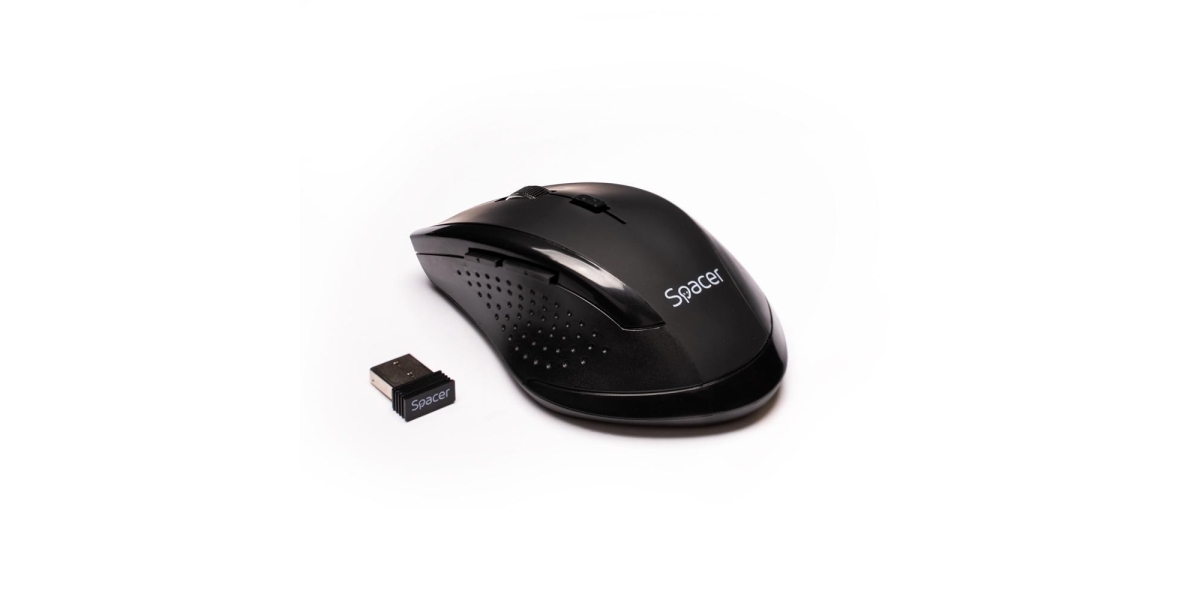 Mouse Spacer SPMO-W02 negru 567250