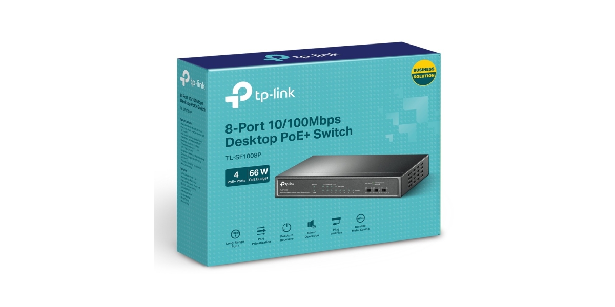 Switch TP-Link TL-SF1008P, 8 port, 10/100 Mbps 566893