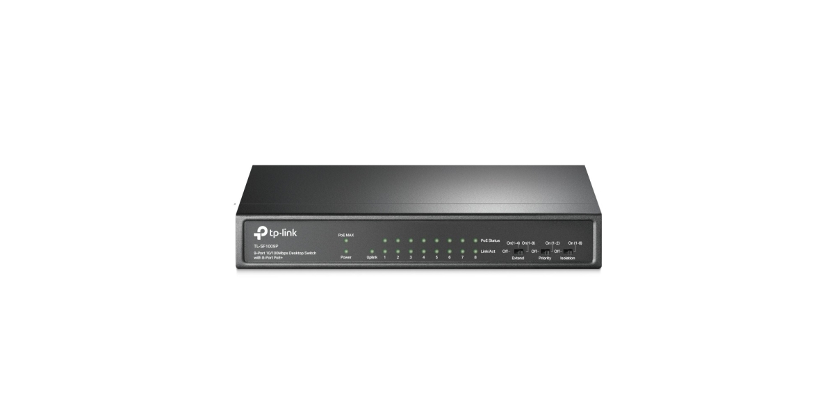 Switch TP-Link TL-SF1009P, 9 port, 10/100 Mbps 