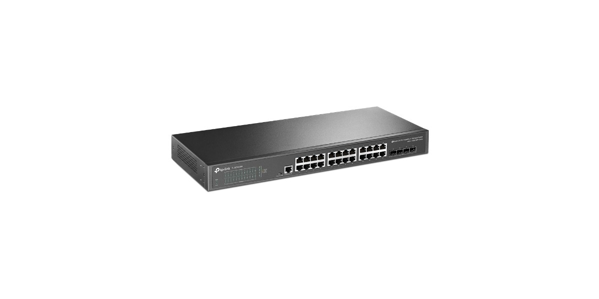 Switch TP-Link TL-SG3428X, cu management L2, 24 x Gigabit, 4 x SFP+ Gigabit...