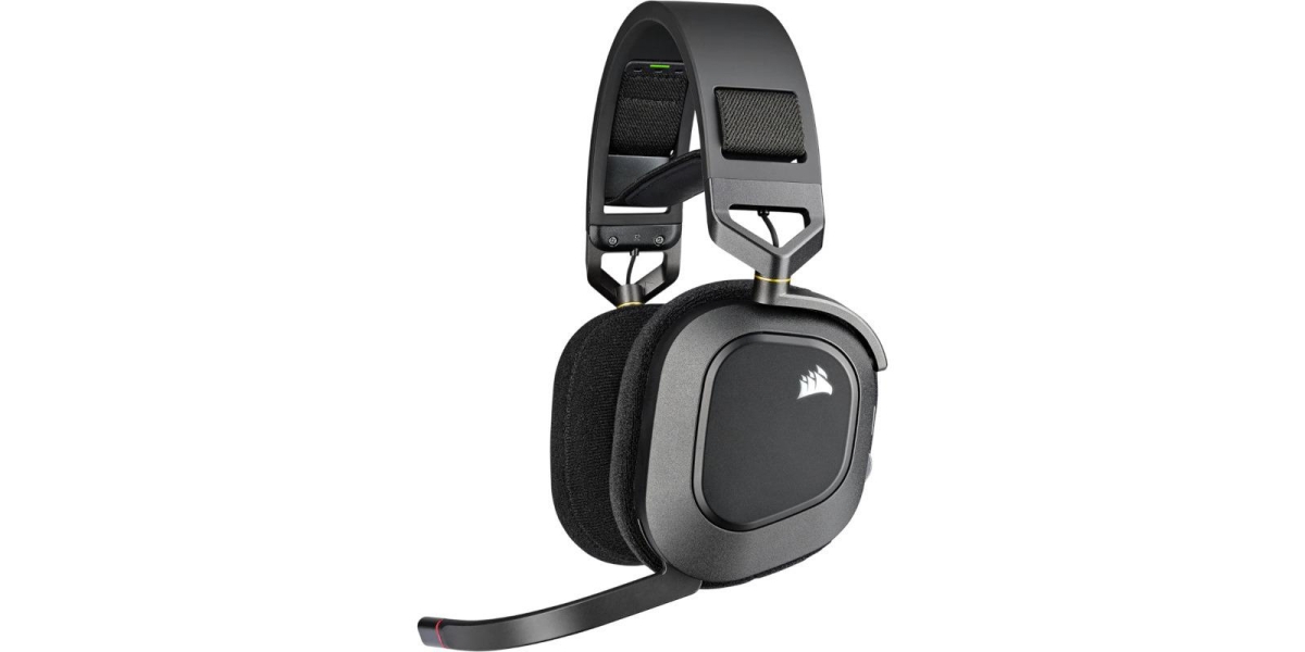 Casti Gaming Corsair HS80 Surround CA-9011235-EU, Iluminare RGB, Negru Carbon...