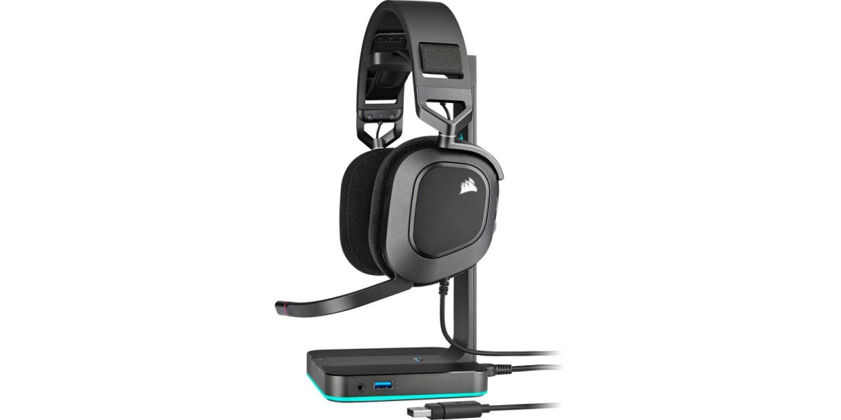 Casti Gaming Corsair HS80 Surround CA-9011237-EU, Over-head, Negru Carbon...