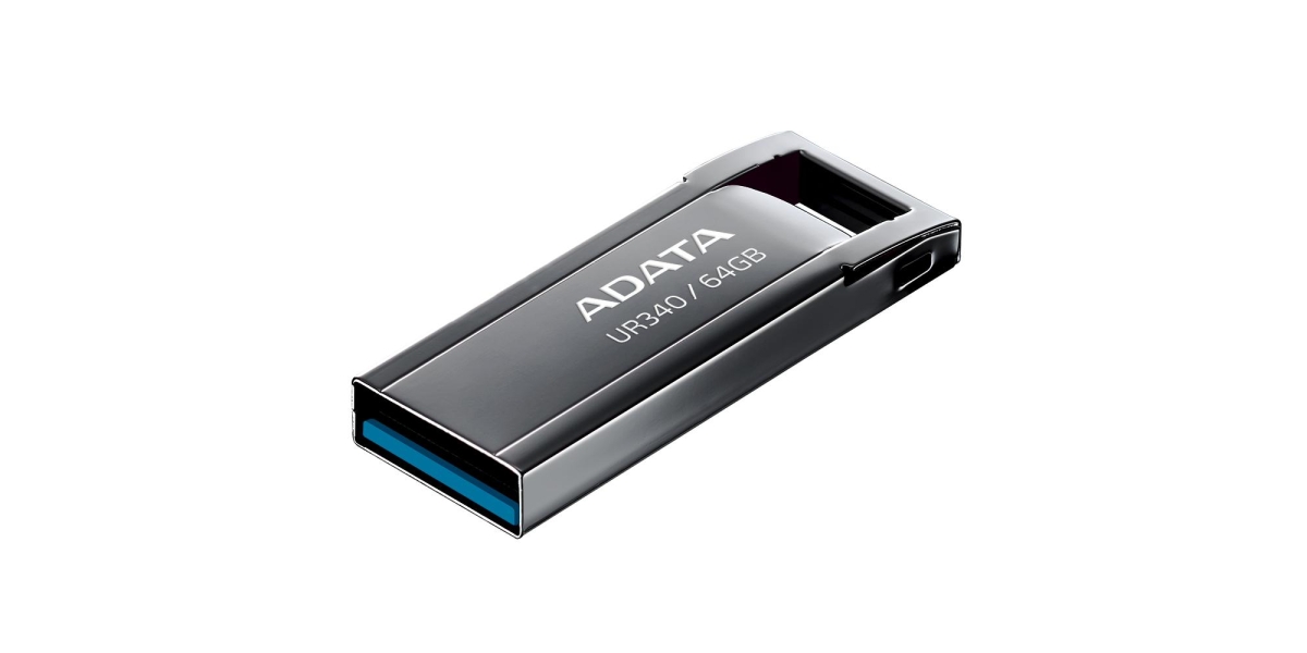 Memorie USB ADATA AROY-UR340 32GB, USB 3.2, Metalic Negru 