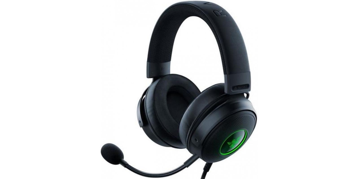 Casti Gaming cu Microfon Razer Kraken V3 RGB cu fir, Negru (RZ04-03770200-R3M1) 