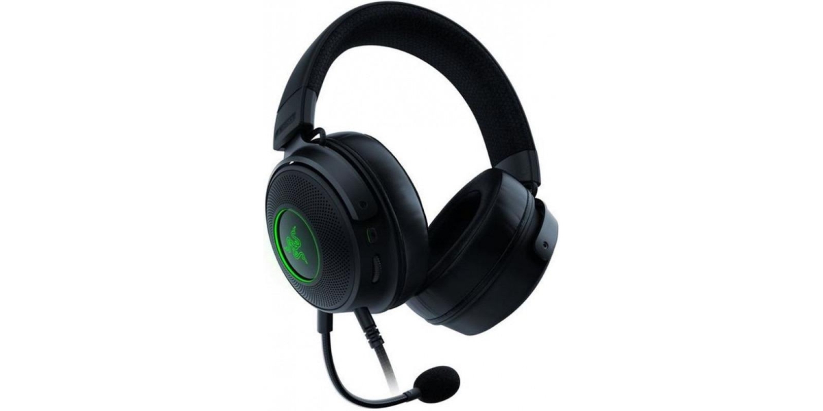 Casti Gaming cu Microfon Razer Kraken V3 RGB cu fir, Negru...