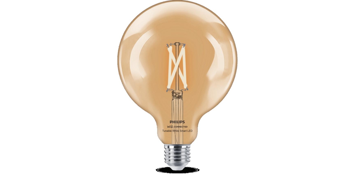 Bec LED inteligent vintage Philips filament transparent, Wi-Fi, Bluetooth,...