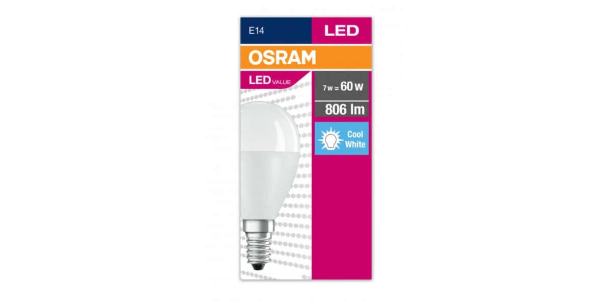 Bec Led Osram 4058075311923, E14, 7W (60W), 220-240V, 4000K, alb 578674