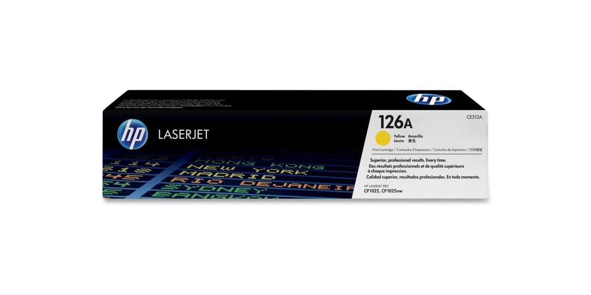 Toner HP CE312A, yellow, 1 k 