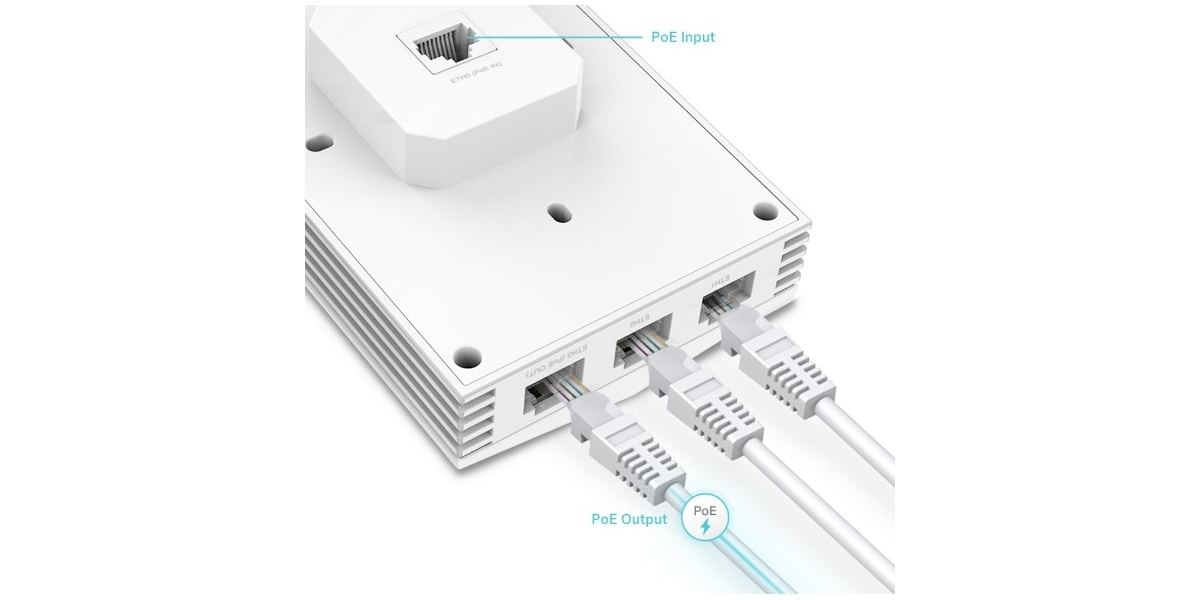 Access Point Tp-Link EAP655-Wall, Wireless AX3000, alb Omada 595573