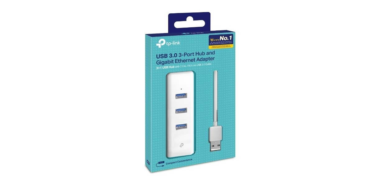 Adaptor Tp-Link UE330, 3 x USB 3.0, 1 x Gigabit Ethernet 595604