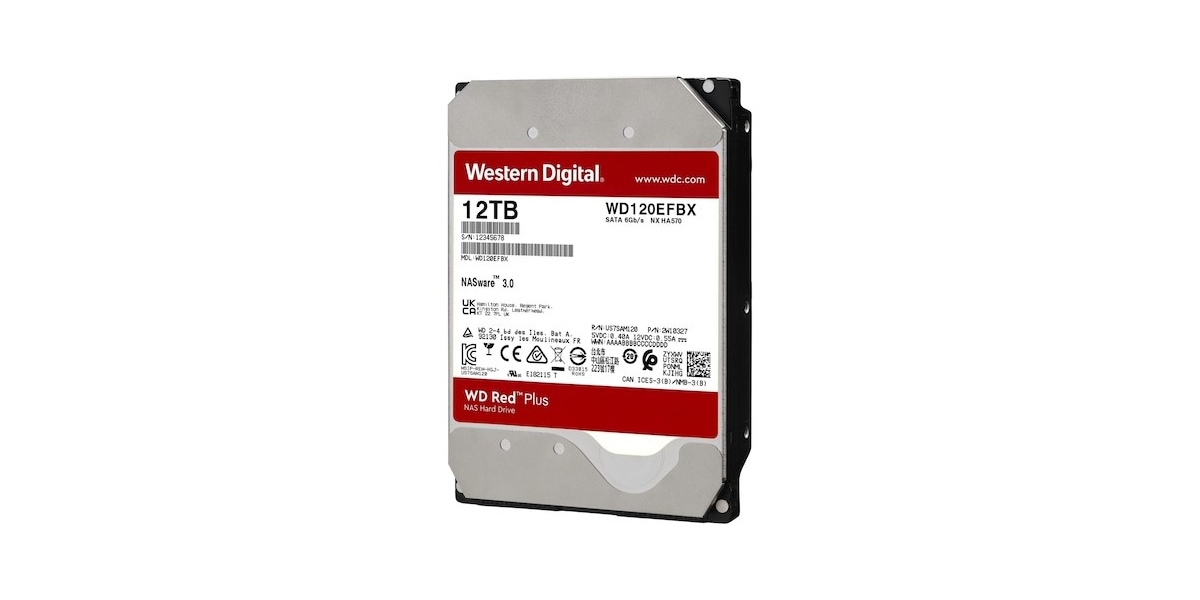 HDD WD Red™ Plus 12TB, 7200RPM, SATA III, 256MB cache (WD120EFBX) 595447