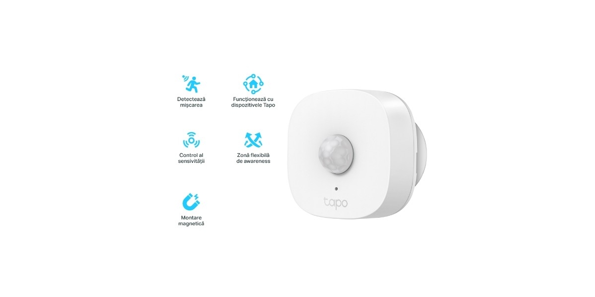 Tapo T100 TP-Link - Senzor Smart de mișcare, WiFi, alb 595543