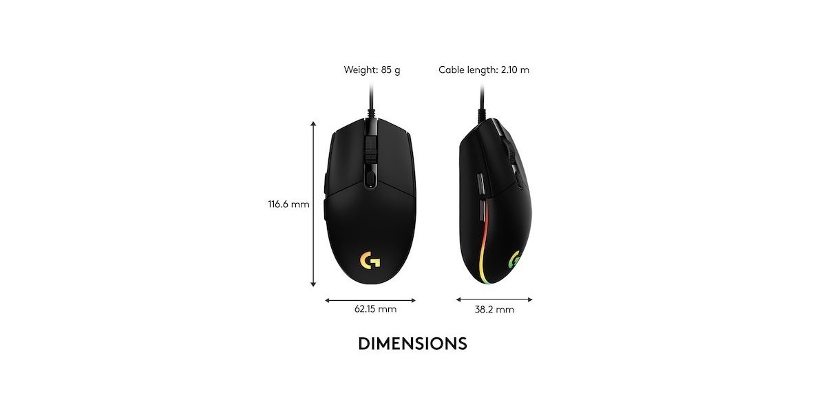 Mouse Logitech G203 LIGHTSYNC Gaming, iluminare RGB, negru 595942