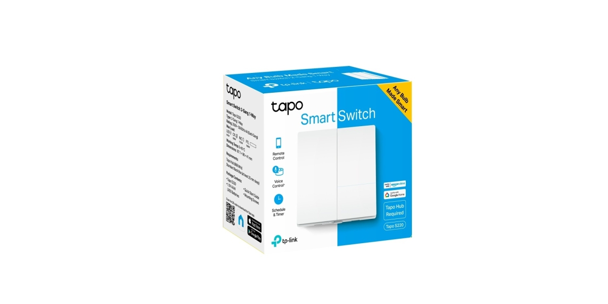 Tapo S220 TP-Link - Intrerupator inteligent dublu, WiFi, alb 596010