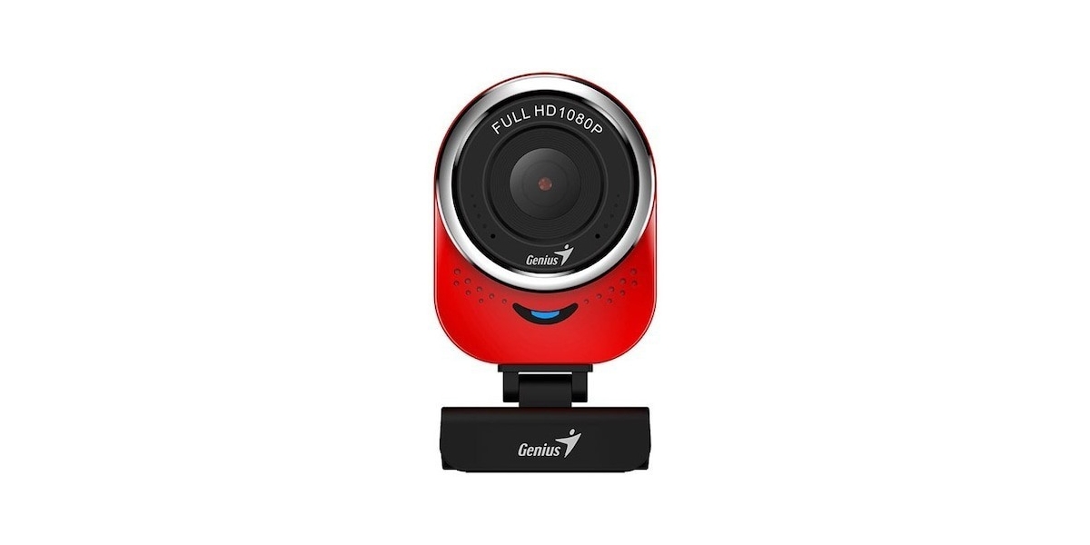 Camera Web Genius Qcam 6000, FullHD 1080p, USB, Rosu 